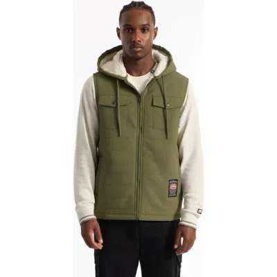 Ecko Unltd . Shearling Vest In Green