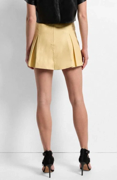 As By Df Willow Leather Skorts In Yellow