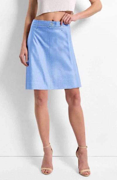 As By Df Poppy Leather Skirt In Blue