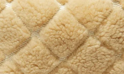 Tory Burch Fleming Genuine Shearling Hobo Bag In Neutral