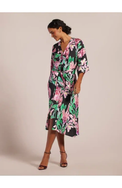 Tori Richard Fleur De Lei Carlotta Dress In Multi