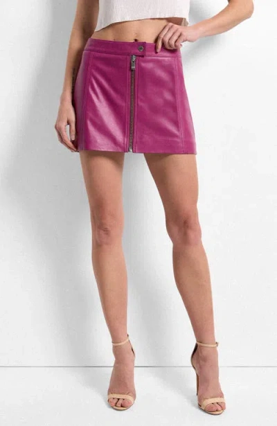 As By Df Jeremiah Upcycled Leather Skirt In Purple