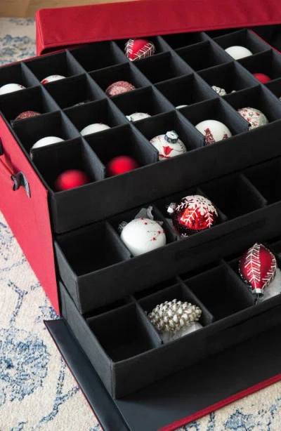 Balsam Hill Ornament Storage Box In Red