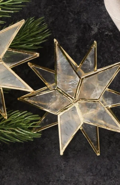Balsam Hill Star Capiz Ornament Set In Metallic