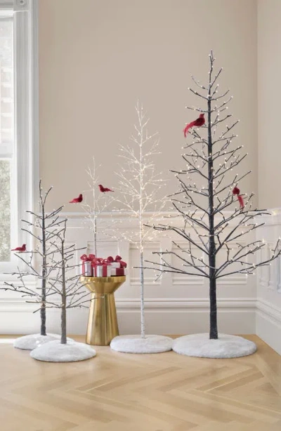 Balsam Hill Red Feathered Flock Ornament Set In Red