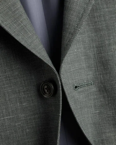 Charles Tyrwhitt Linen Cotton Jacket In Gray