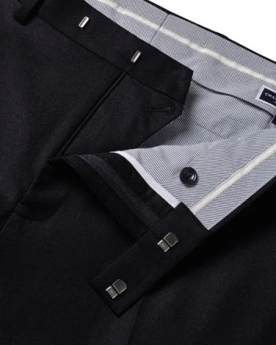 Charles Tyrwhitt Slim Fit Italian Flannel Suit Pants In Blue