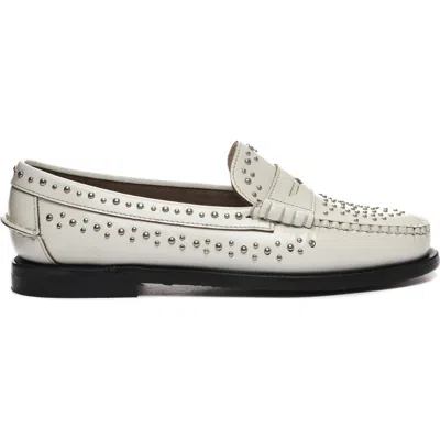 Sebago Classic Dan Loafer White With Studs In Multi