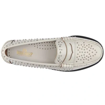 Sebago Classic Dan Loafer White With Studs In Multi