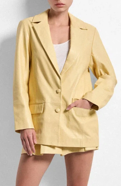 As By Df Willow Upcycled Leather Blazer In Multi