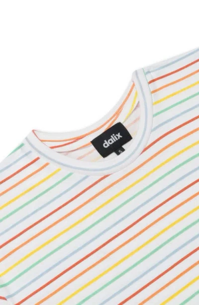 Dalix Mens Ghost Striped Jersey Tee In Multi