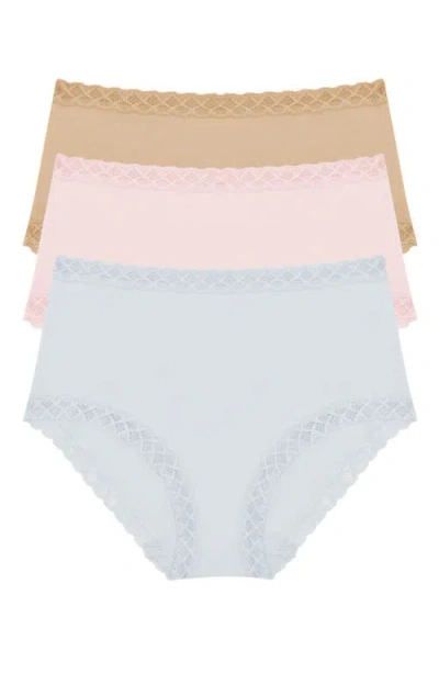 Natori Bliss Cotton Full Brief 3-pack In Multi