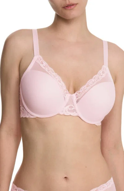 Natori Feathers Full Figure Plunge T-shirt Bra In Pink