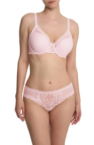 Natori Feathers Full Figure Plunge T-shirt Bra In Pink