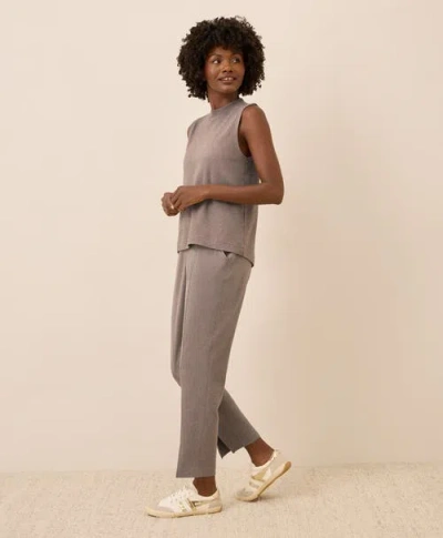 Pact Organic Cotton Airplane Tapered Leg Pant In Gray