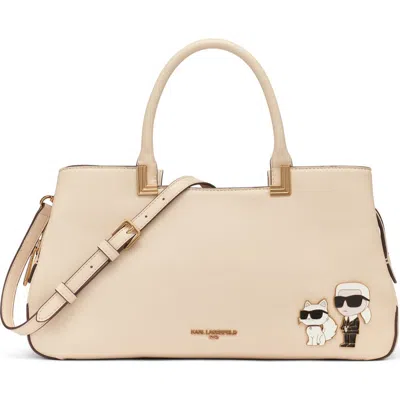 Karl Lagerfeld Meribel Satchel Bag In Brown