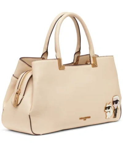 Karl Lagerfeld Meribel Satchel Bag In Brown