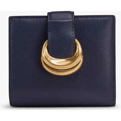 Donna Karan New York Valley Stream Small Wallet In Blue