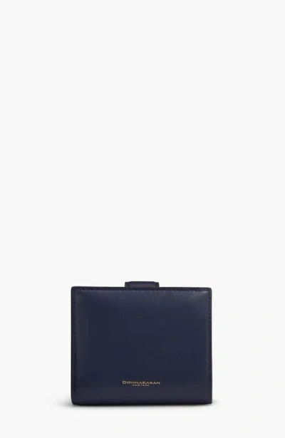 Donna Karan New York Valley Stream Small Wallet In Blue