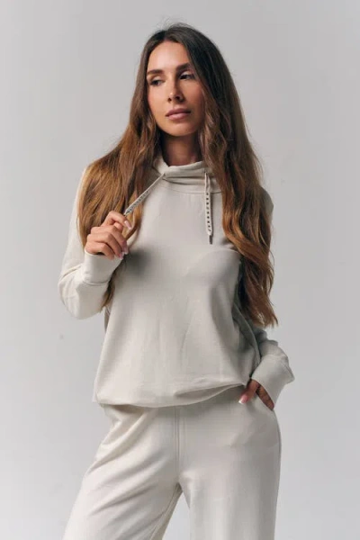 Le Fafo Mock Neck Pullover In White