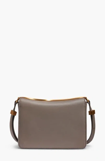 Donna Karan Jericho Flap Shoulder With Sculpted Hardware In Gray