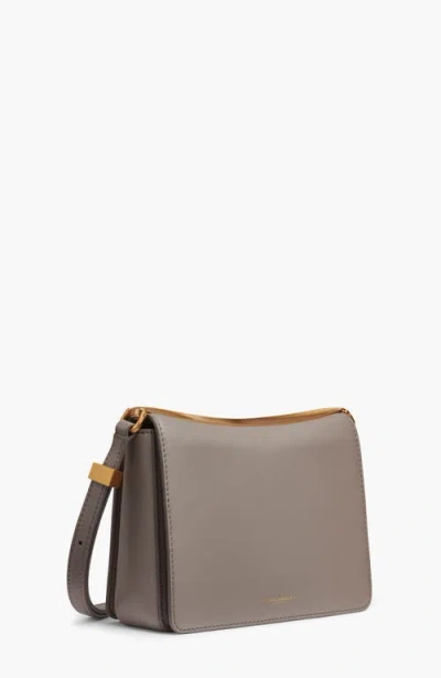 Donna Karan Jericho Flap Shoulder With Sculpted Hardware In Gray