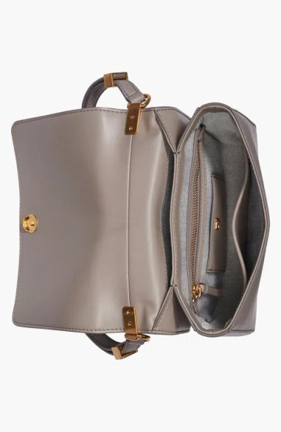 Donna Karan Jericho Flap Shoulder With Sculpted Hardware In Gray