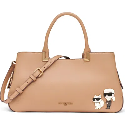 Karl Lagerfeld Meribel Satchel Bag In Brown