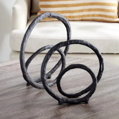 Napa Home & Garden Eldon Sculptures Decorative Objects Set Of 2 In Black