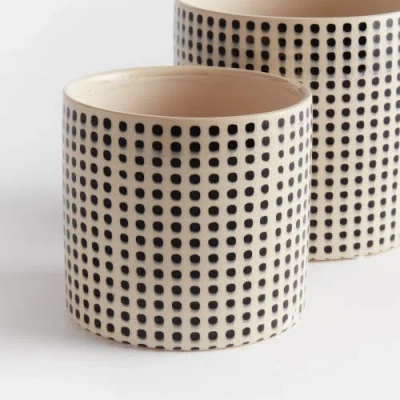 Napa Home & Garden Mina Flowerpot Planters Set Of 2 In Neutral