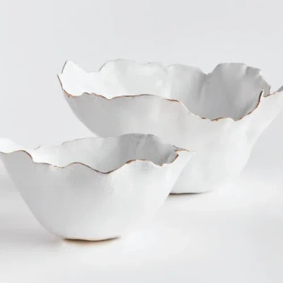 Napa Home & Garden Maribella Decorative Bowls Set Of 2 In White