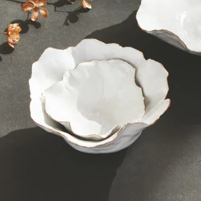 Napa Home & Garden Maribella Decorative Bowls Set Of 2 In White