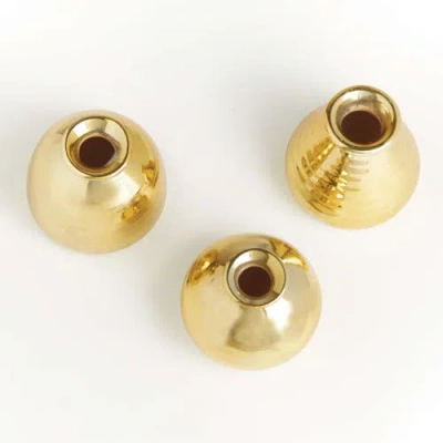 Napa Home & Garden Tinsley Bud Vases Set Of 3 In Gold