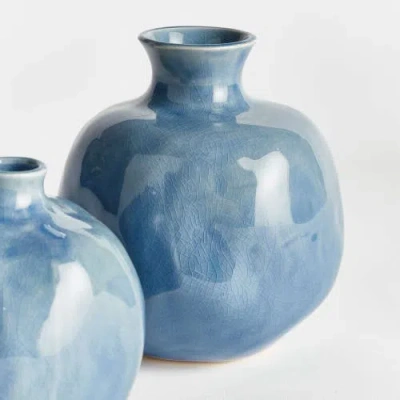 Napa Home & Garden Narine Bud Vases, Set Of 2 In Blue