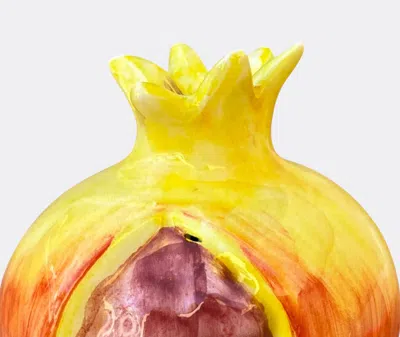 Les-ottomans Ceramic Pomegranate Sculpture In Multi