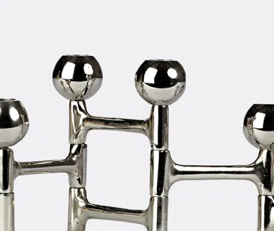 Polspotten Round Folding Candle Holder In Silver