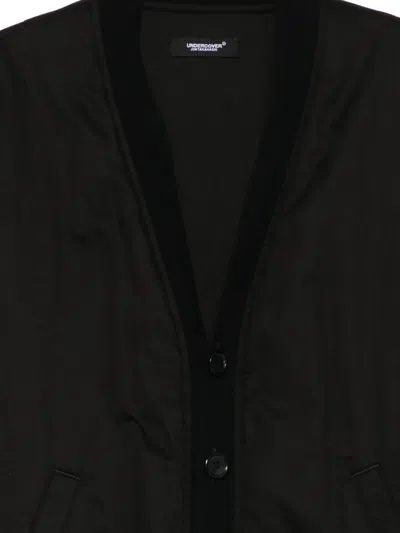Undercover Buttoned Bomber Jacket In Black