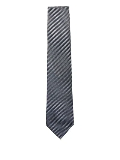Brioni Silk Tie In Gray
