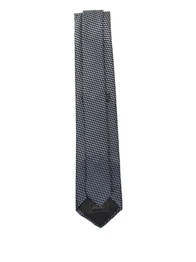 Brioni Silk Tie In Gray