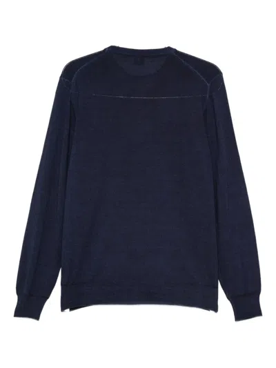 Fedeli Merino-wool Top In Blue