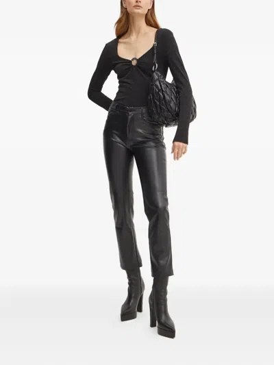 Karl Lagerfeld Ring-detail Top In Multi