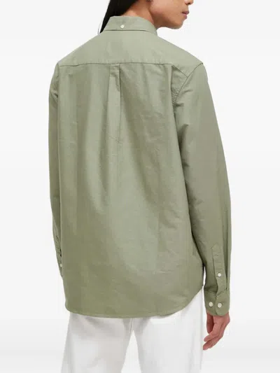 Les Deux Logo-embroidered Shirt In Green