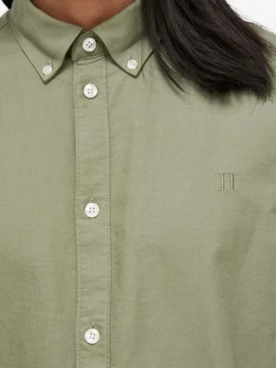 Les Deux Logo-embroidered Shirt In Green