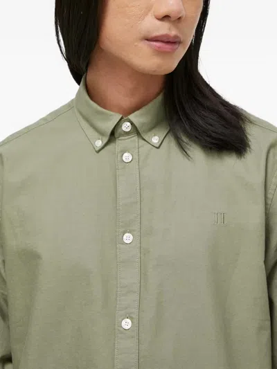 Les Deux Logo-embroidered Shirt In Green