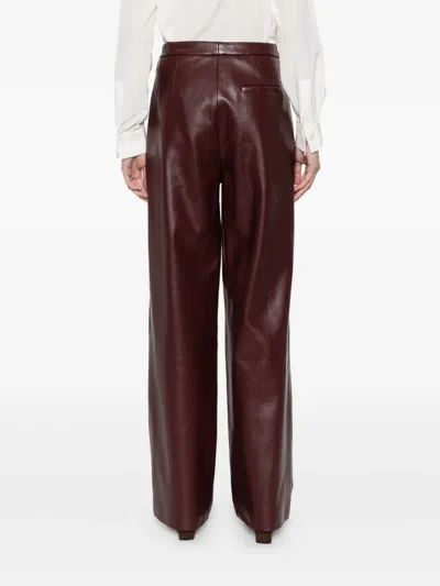 Isabelle Blanche High-waisted Trousers In Brown