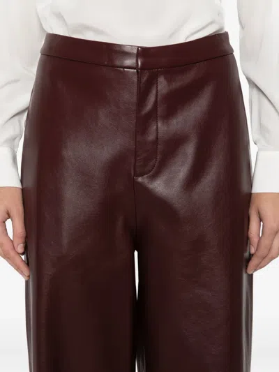 Isabelle Blanche High-waisted Trousers In Brown