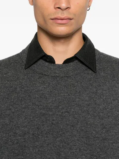 Studio Nicholson Crew-neck Sweatshirt In Gray
