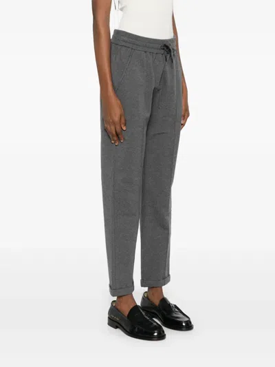 Brunello Cucinelli Drawstring Trousers In Green