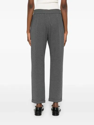 Brunello Cucinelli Drawstring Trousers In Green