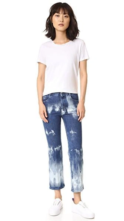 Shop Stella Mccartney Tie Dye Jeans In Bluette